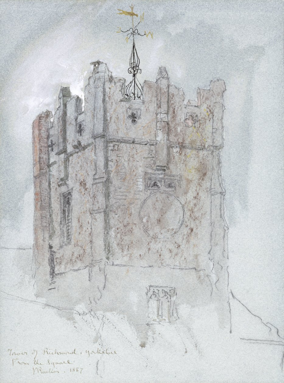 The Tower of Trinity Church, Richmond, 1867 av John Ruskin