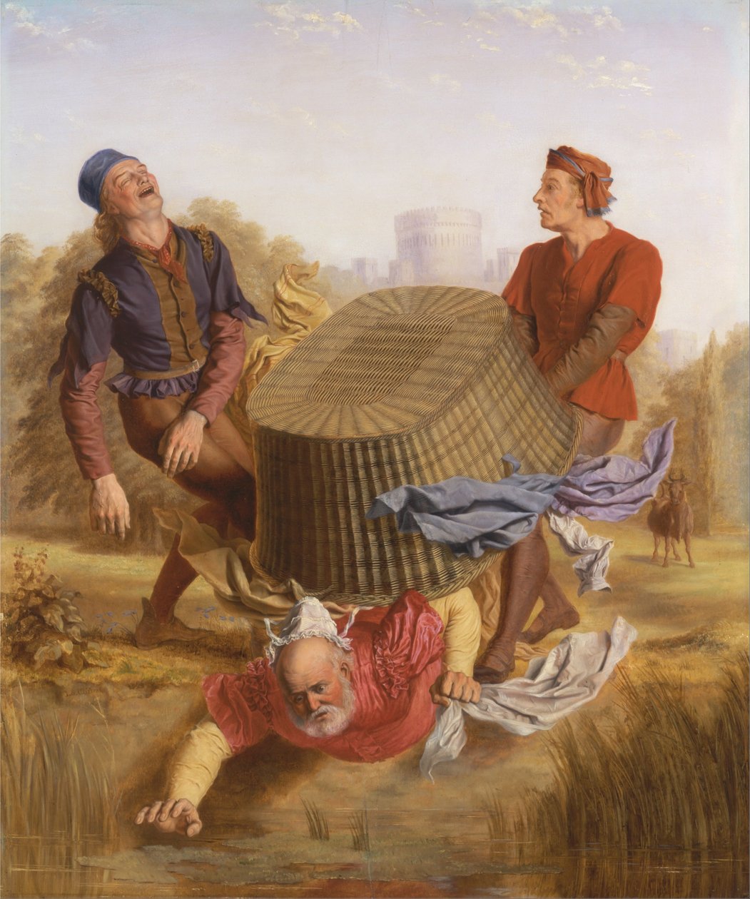 Buck Washing on Datchet Mead fra The Merry Wives of Windsor, III, v av John Skinner Clifton