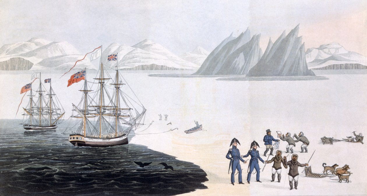 Første kommunikasjon med de innfødte i Prince Regent