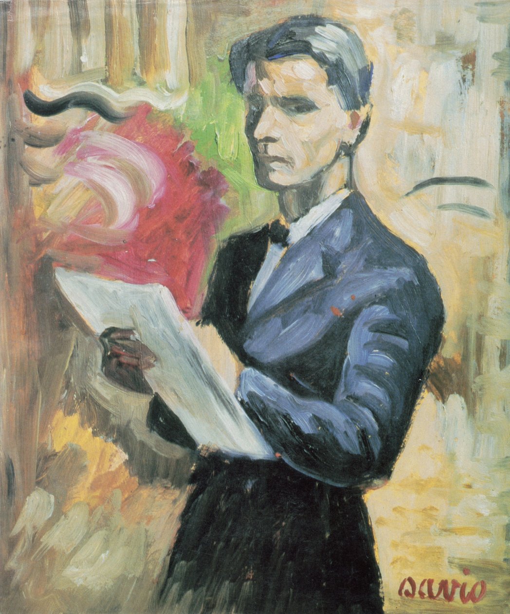 Selvportrett av den norske samiske artisten John Savio av John Savio
