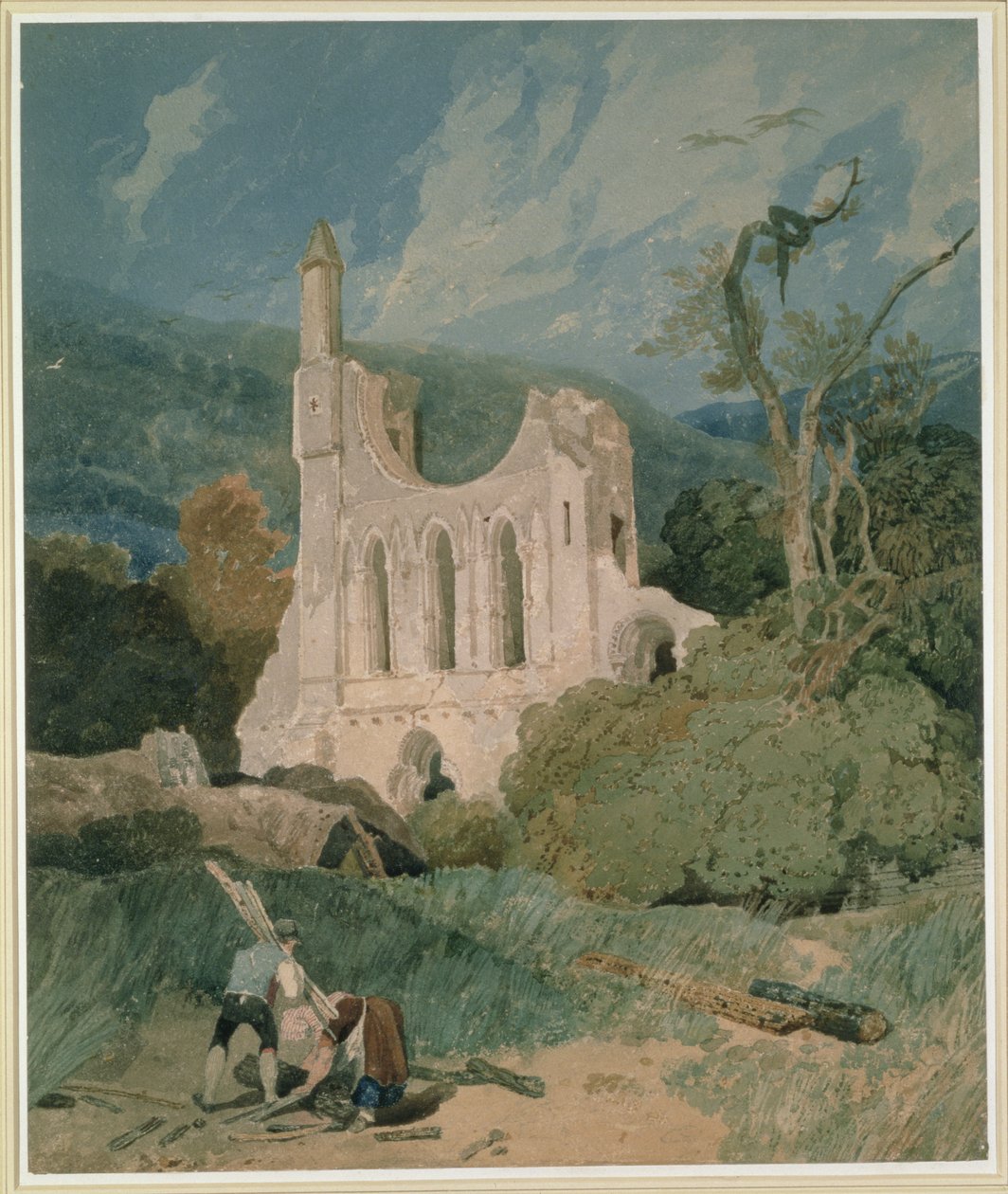 Byland Abbey, Yorkshire, ca. 1809 av John Sell Cotman