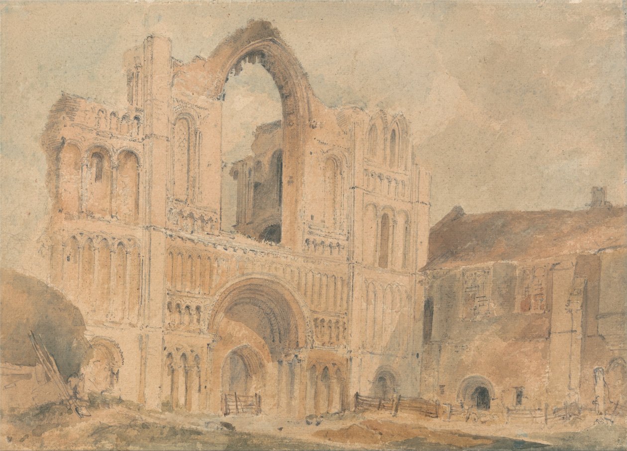 Castle Acre Priory, Norfolk, West Front av John Sell Cotman