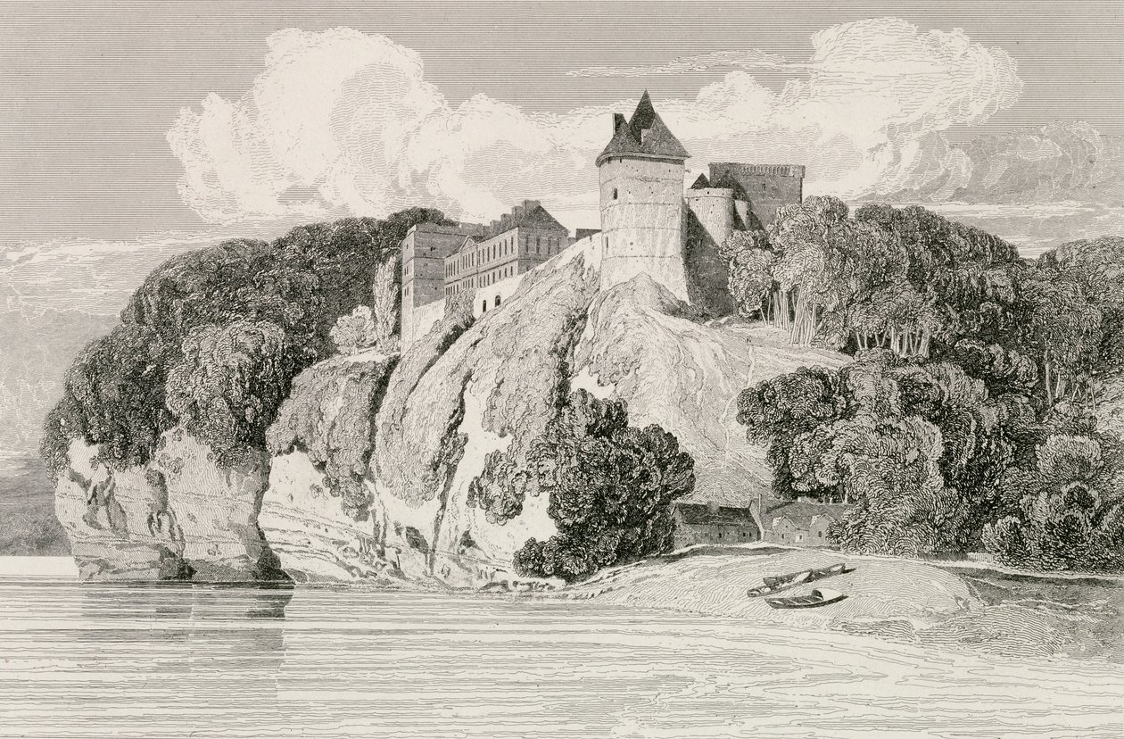 Castle at Tancarville, publisert 1. oktober 1821 av John Sell Cotman