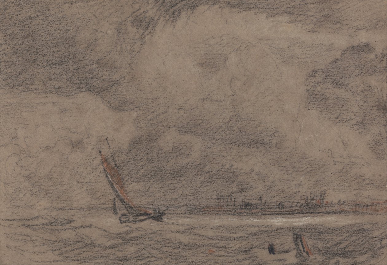 Fiskefartøy utenfor Yarmouth av John Sell Cotman