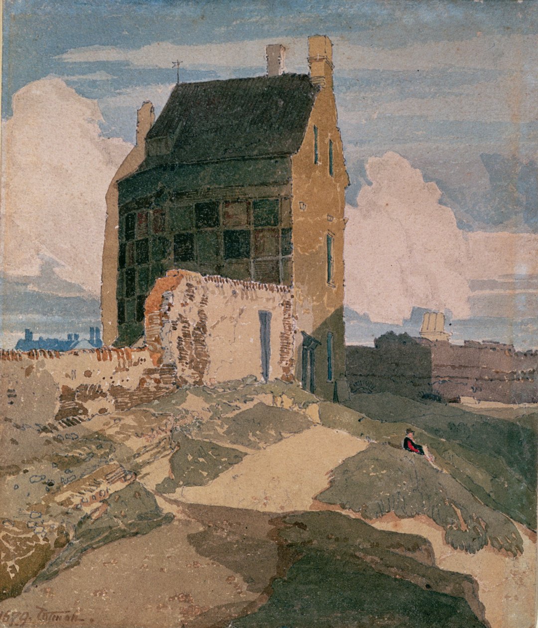 On the Walls, Great Yarmouth, ca. 1812 av John Sell Cotman