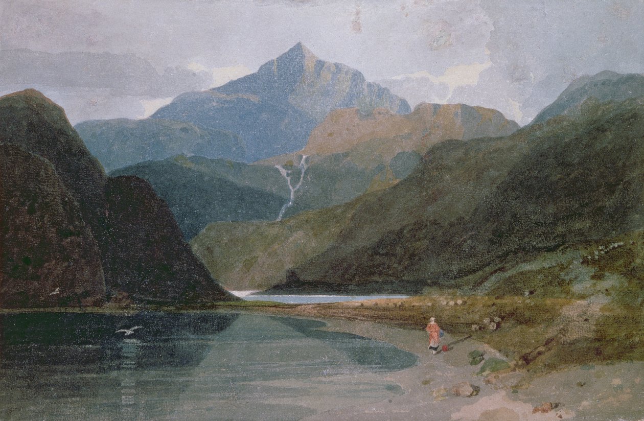 Snowdon, Nord-Wales av John Sell Cotman