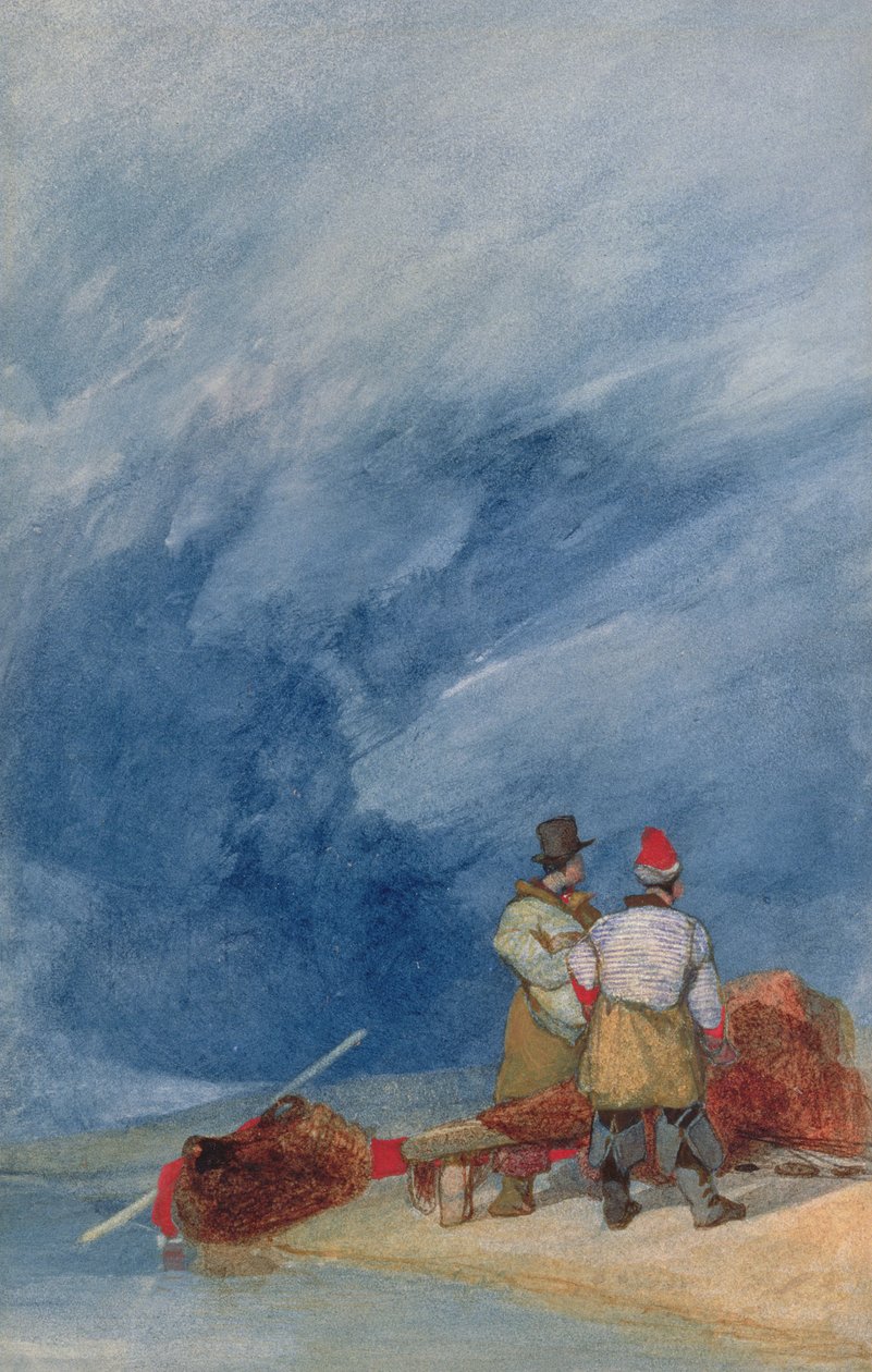 Stormfullt vær, ca. 1831-3 av John Sell Cotman