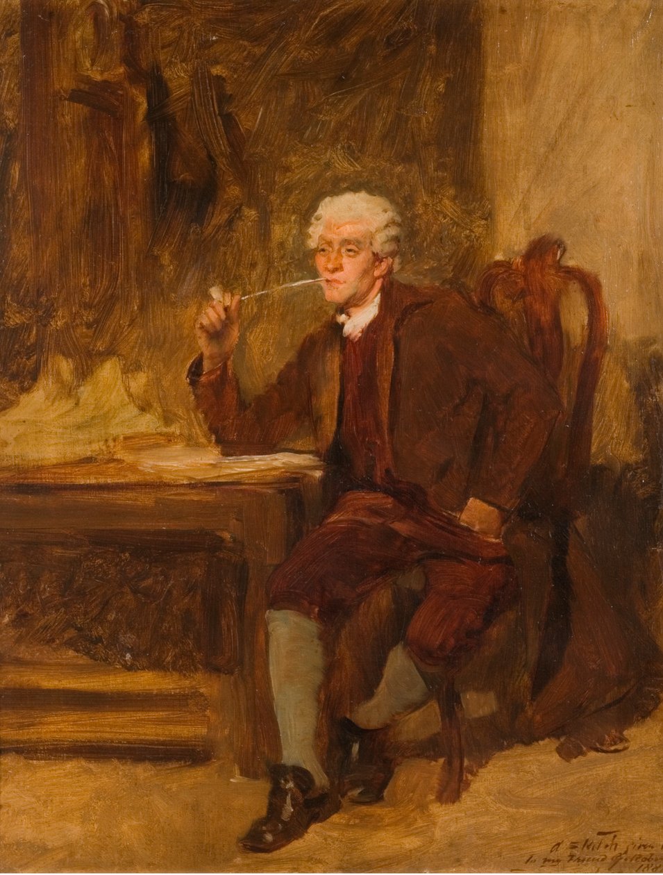 En skisse gitt til min venn, G. Robinson, 1882 av John Seymour Lucas