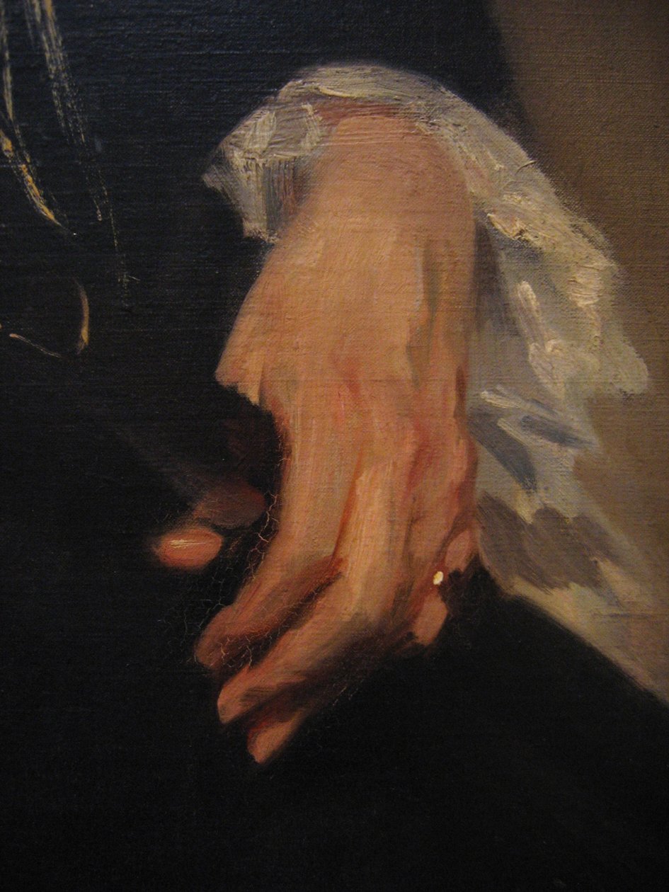 Fru Adrian Iselin detaljer av John Singer Sargent