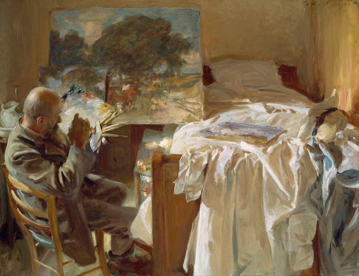 En kunstner i studioet hans av John Singer Sargent
