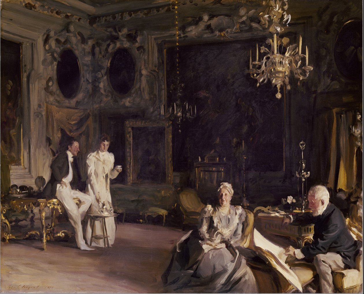 Et interiør i Venezia, 1899 av John Singer Sargent