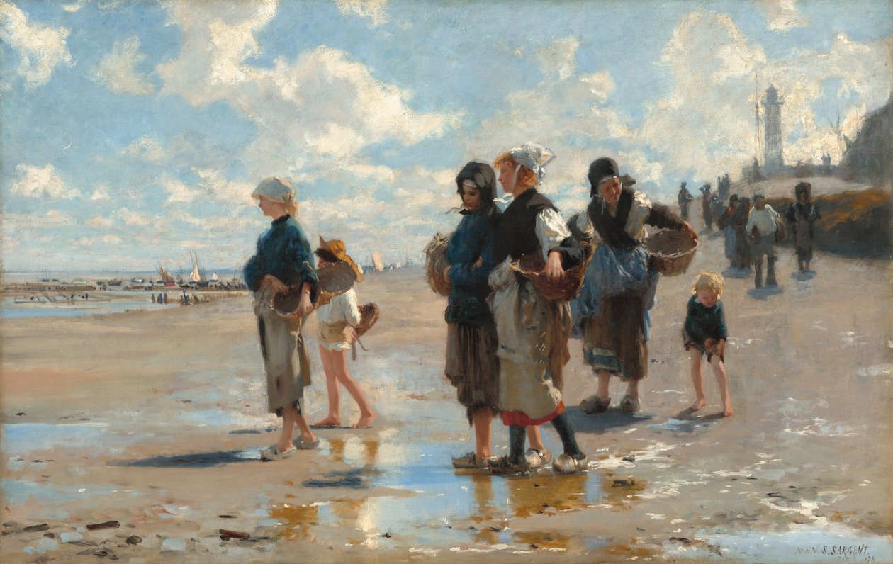 På vei til fiske (på vei til fisk) av John Singer Sargent