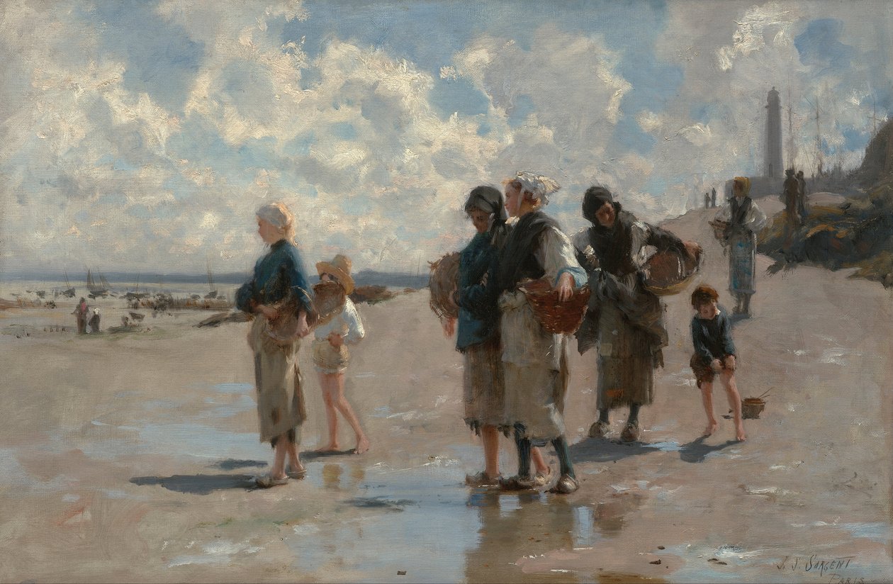 Fiske etter østers i Cancale av John Singer Sargent