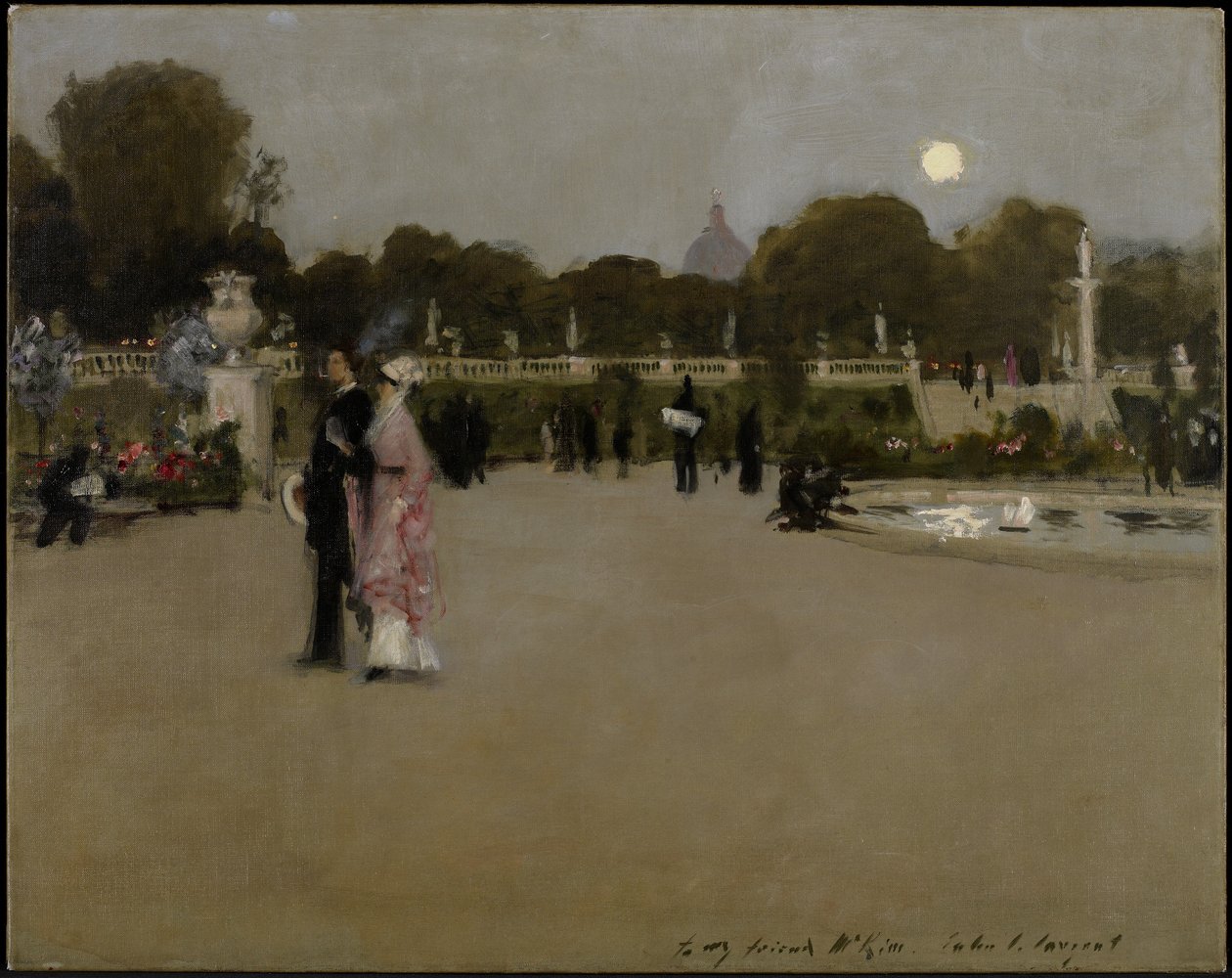 Luxembourg Gardens at Twilight, 1879 av John Singer Sargent