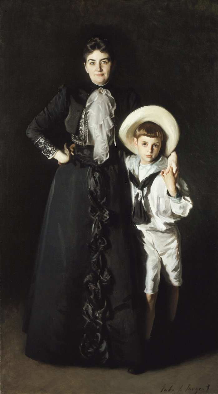 Portrett av fru Edward L. Davis og hennes sønn, Livingston Davis av John Singer Sargent