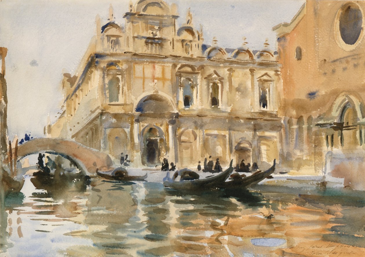 Rio dei Mendicanti, Venezia av John Singer Sargent