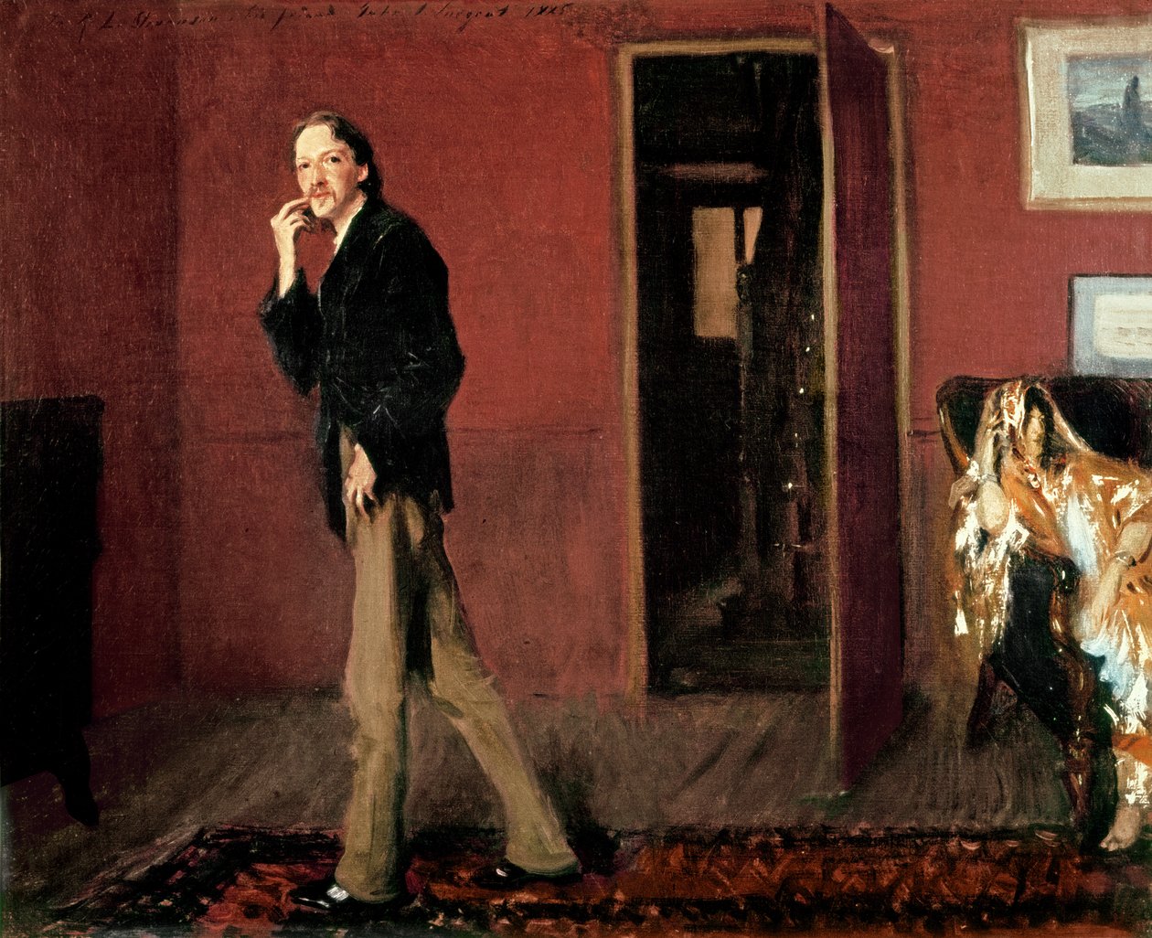 Robert Louis Stevenson og hans kone, 1885 av John Singer Sargent