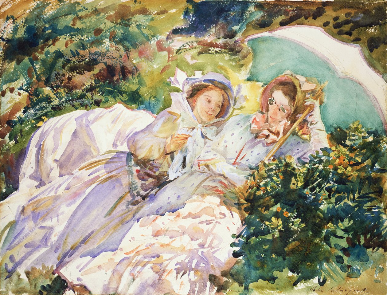 Simplon Pass- The Tease av John Singer Sargent