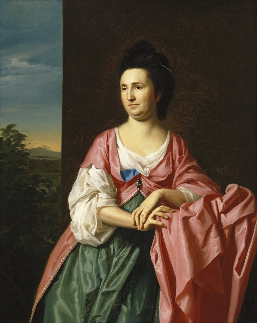 Fru. Sylvester Gardiner, née Abigail Pickman, tidligere Mrs. William Eppes av John Singleton Copley
