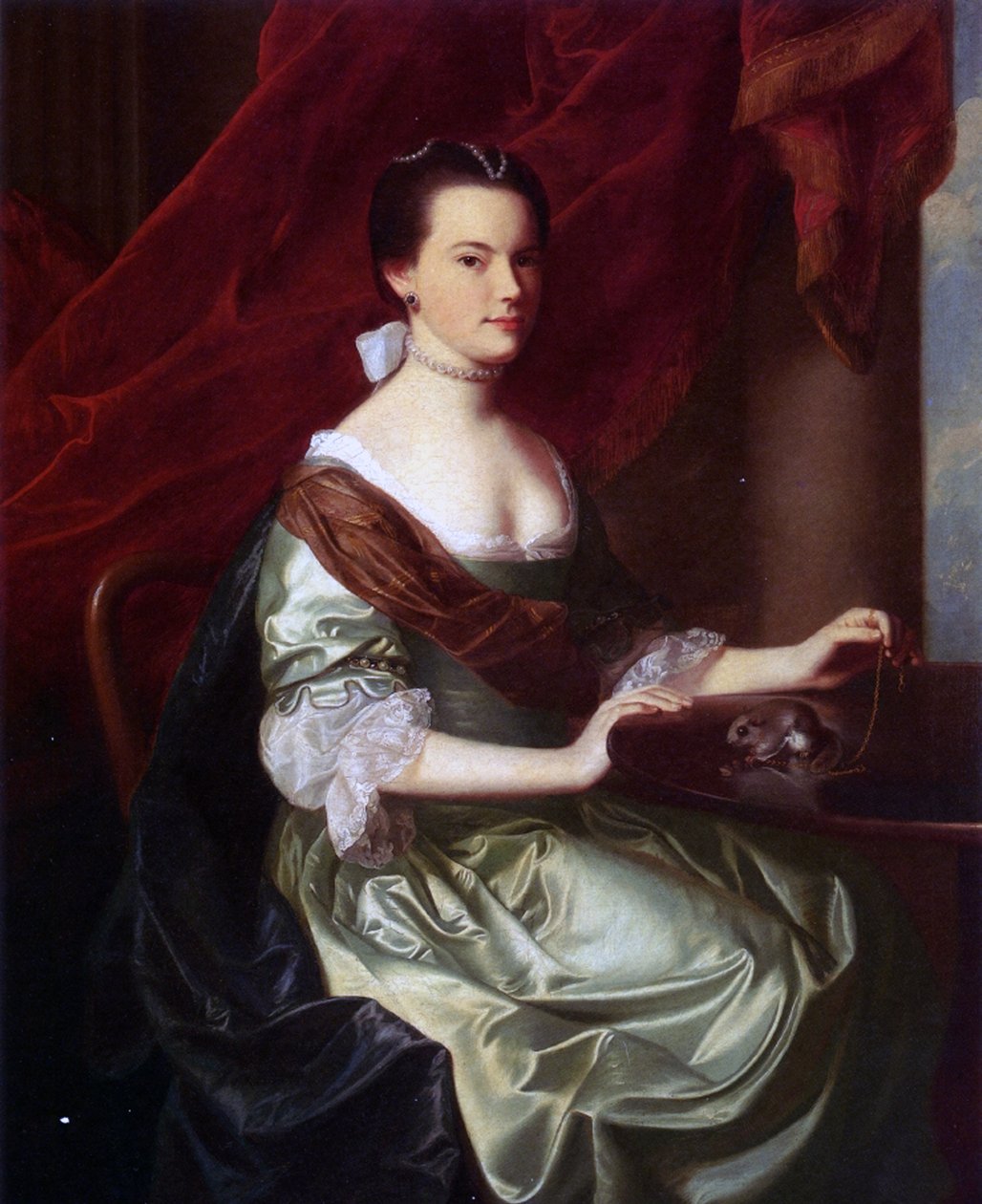 Fru Theodore Atkinson Jr. (Frances Deering Wentworth), 1765 av John Singleton Copley