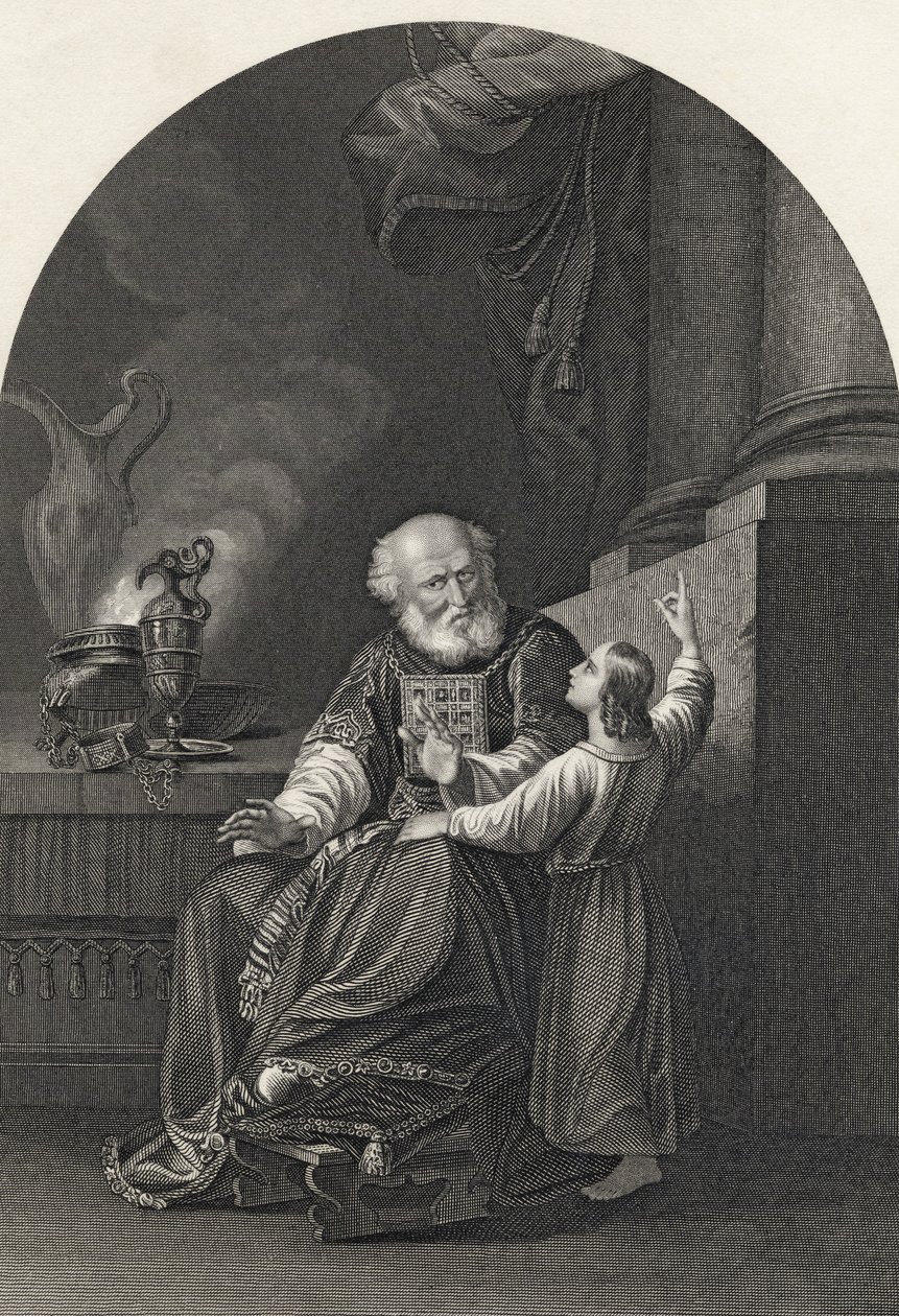 Samuel og Eli, gravert av S. Allen, fra 