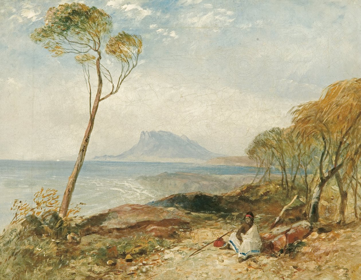 Maria Island fra Little Swanport, Van Diemens Land av John Skinner Prout