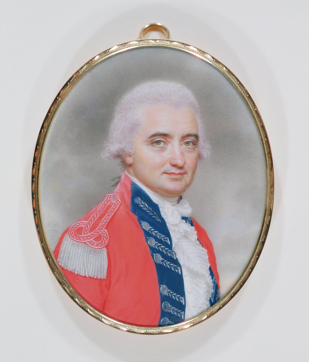 Generalmajor Sir Barry Close (d.1813) 1794 (wc og gouache på elfenben) av John Smart