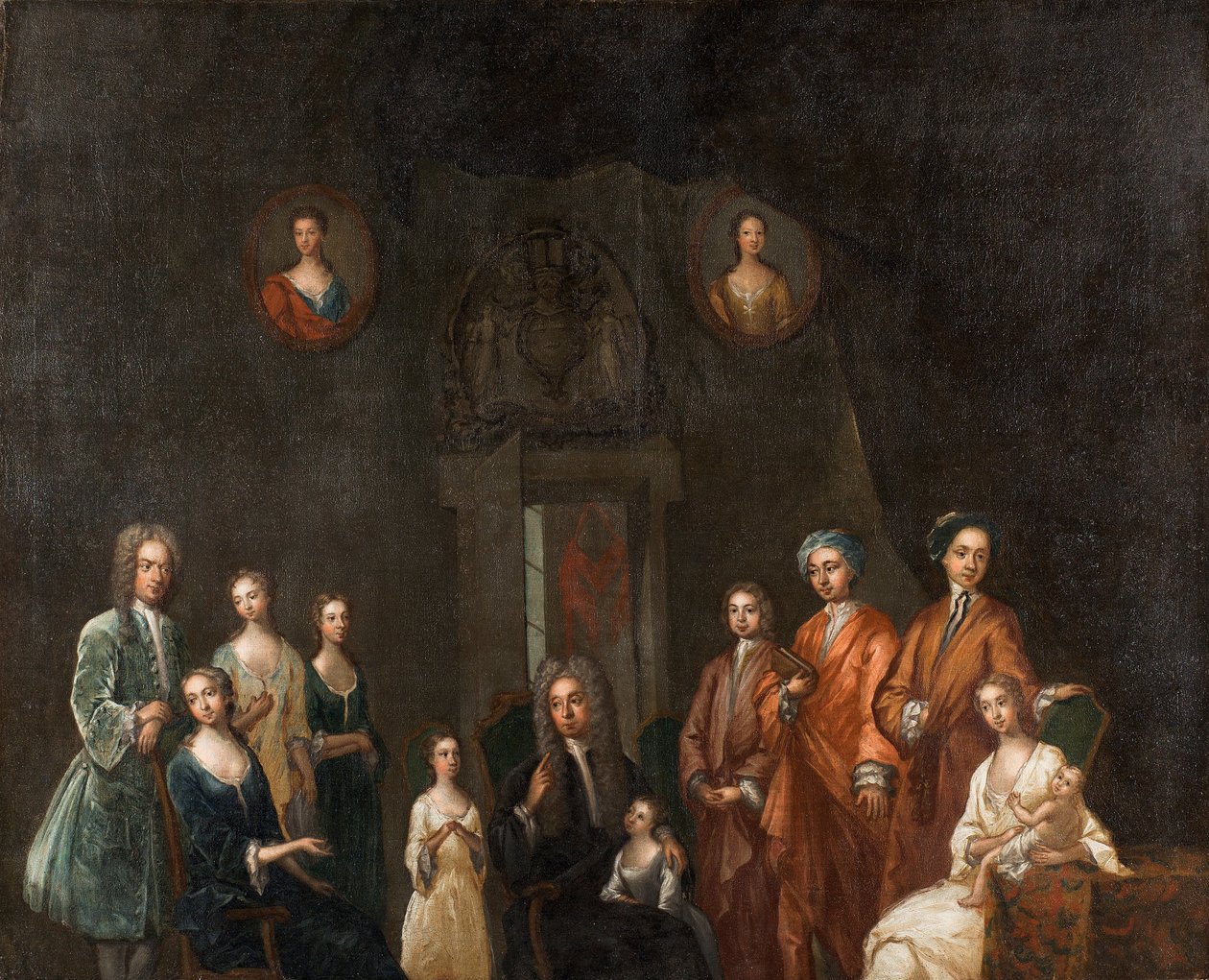 Portrett av Sir Francis Grant, Lord Cullen og hans familie av John Smibert