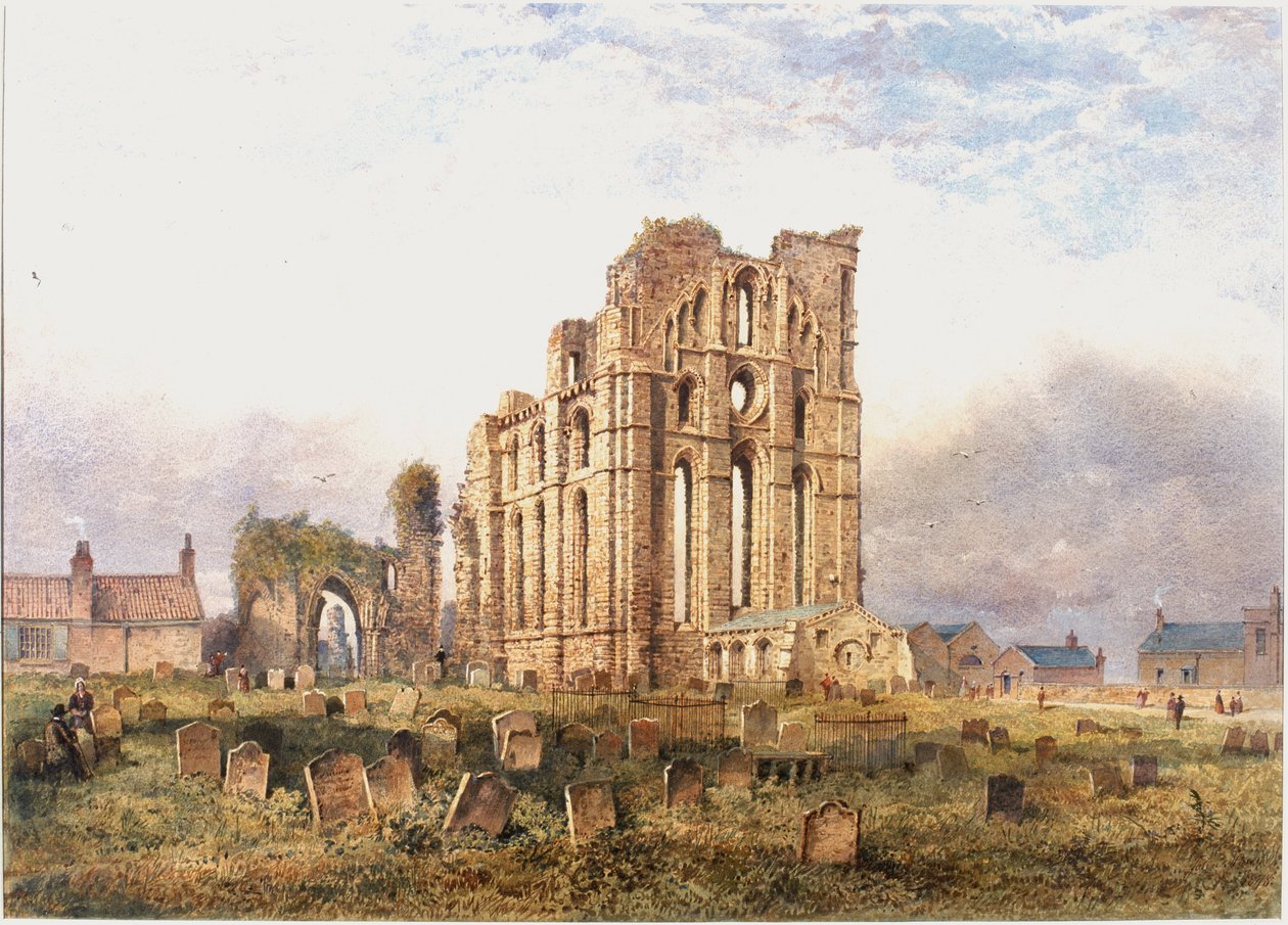 Tynemouth Priory, East End, 1878 (kroppsfarge, blyant og wc på papir) av John Storey
