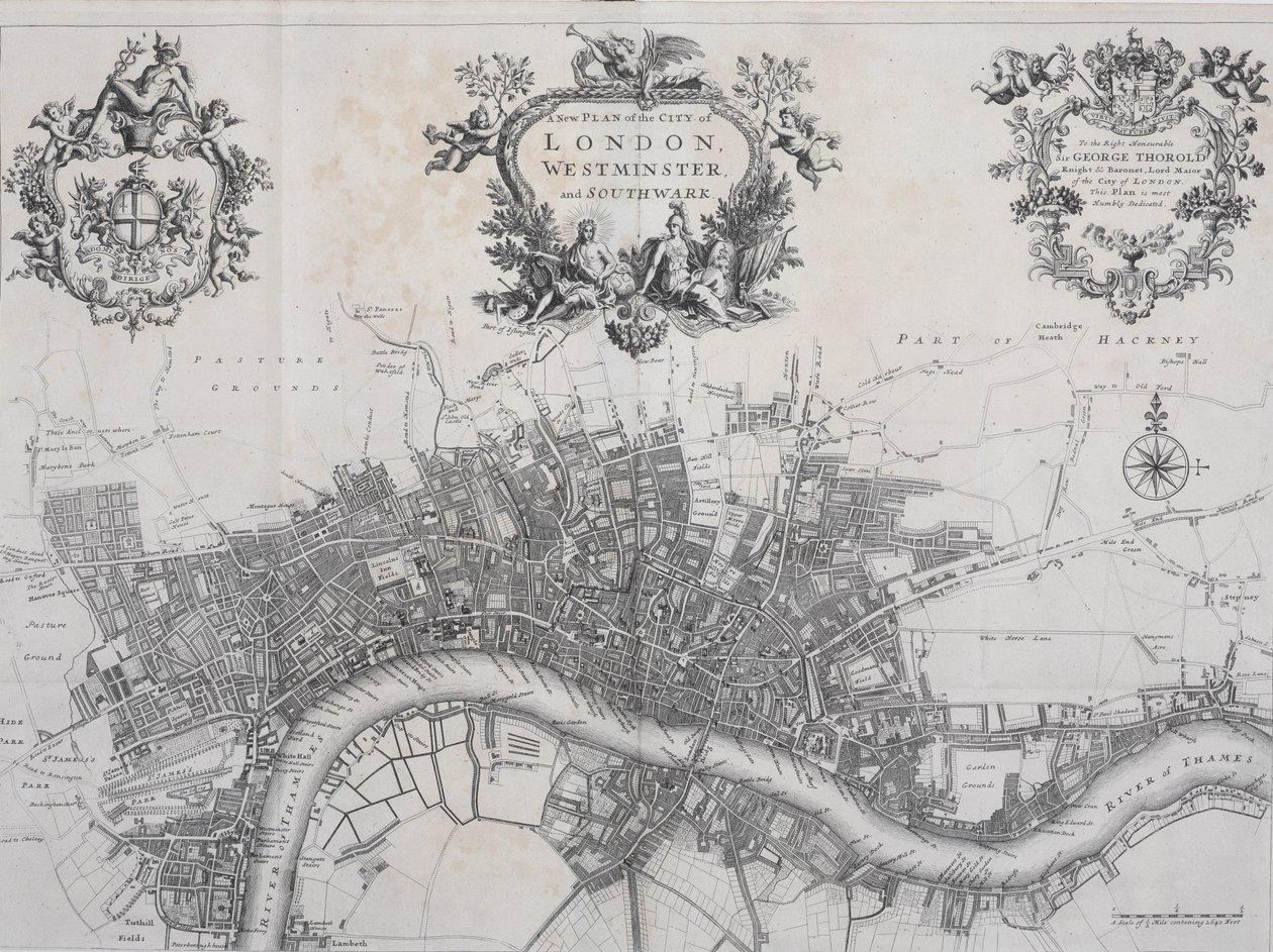 A New Plan of the City of London, Westminster and Southwark, i 