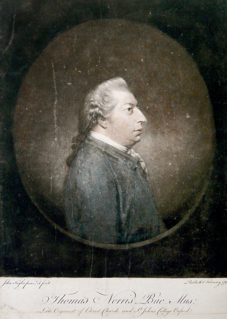 Thomas Norris, 1791 (håndfarget mezzotint) av John Taylor