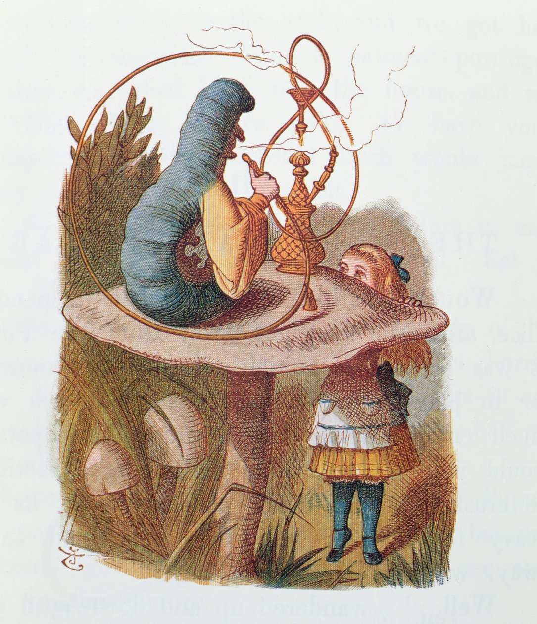 Alice and the Caterpillar, illustrasjon fra 