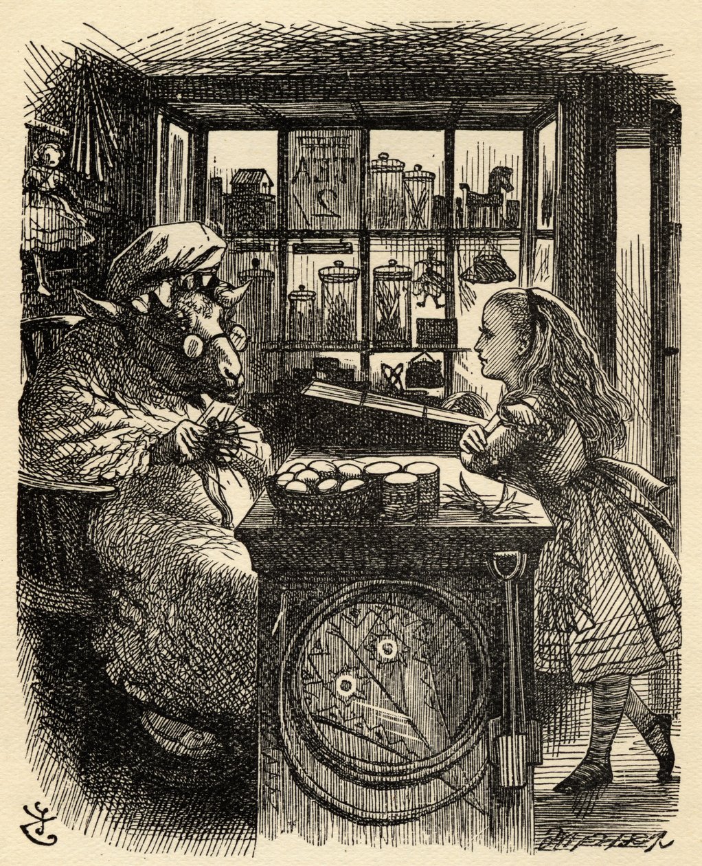 Alice and the Knitting Sheep, illustrasjon fra 