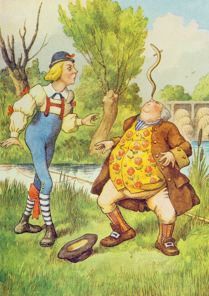 Far William Balancing an Eel on his Nose, illustrasjon fra 
