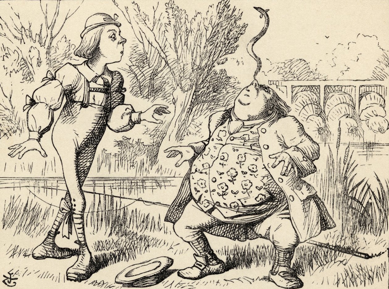 Far William balanserer en ål på nesen, fra 