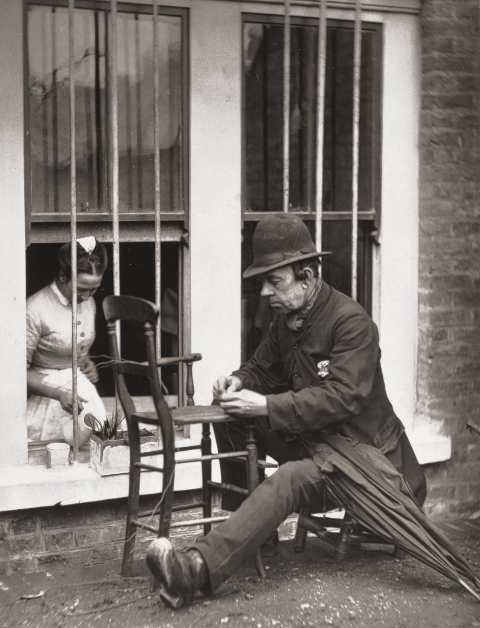 Caney The Clown, fra "Street Life in London", av J. Thomson og Adolphe Smith, 1877 av John Thomson