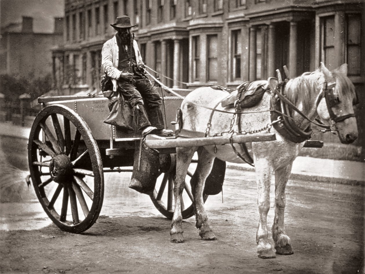 The Water-Cart, fra 'Street Life in London', av J. Thomson og Adolphe Smith, 1877 av John Thomson