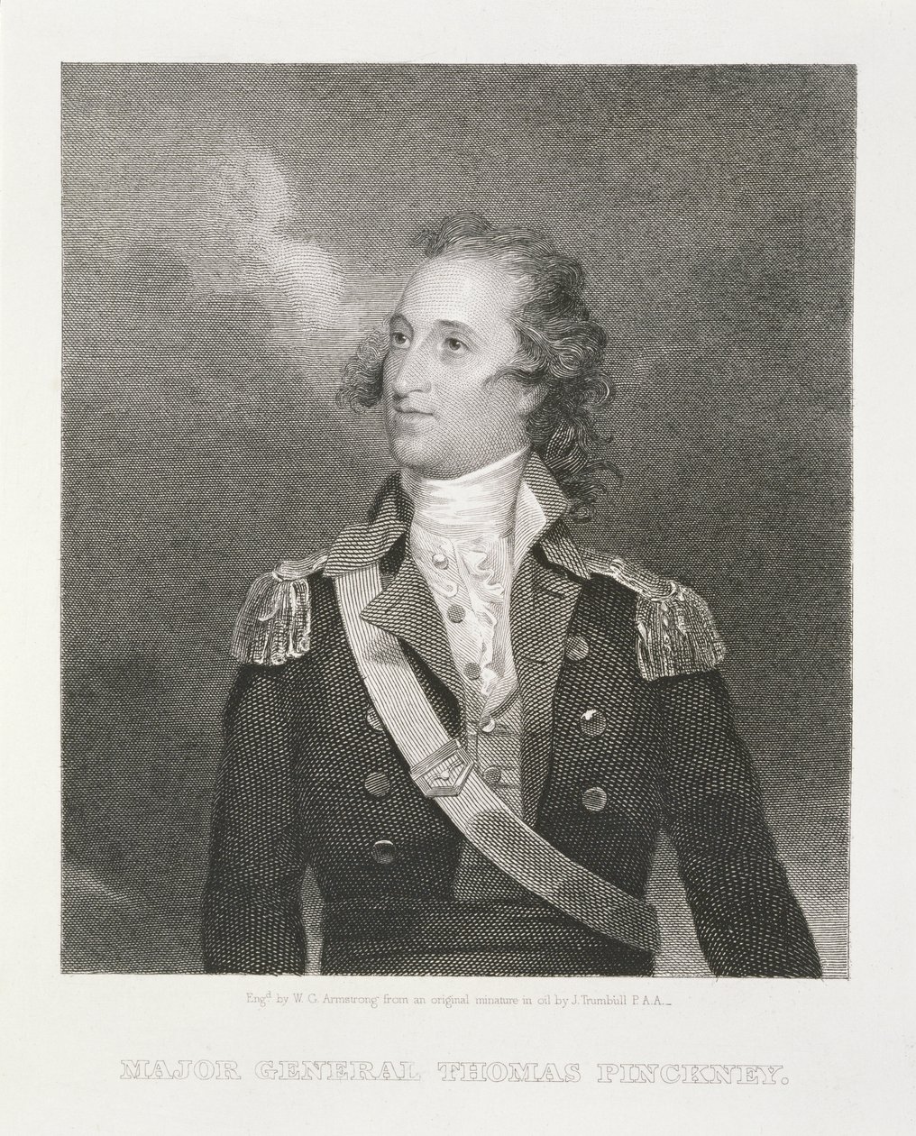 Generalmajor Thomas Pinckney (1750-1828) gravert av William G. Armstrong (1823-90) av John Trumbull
