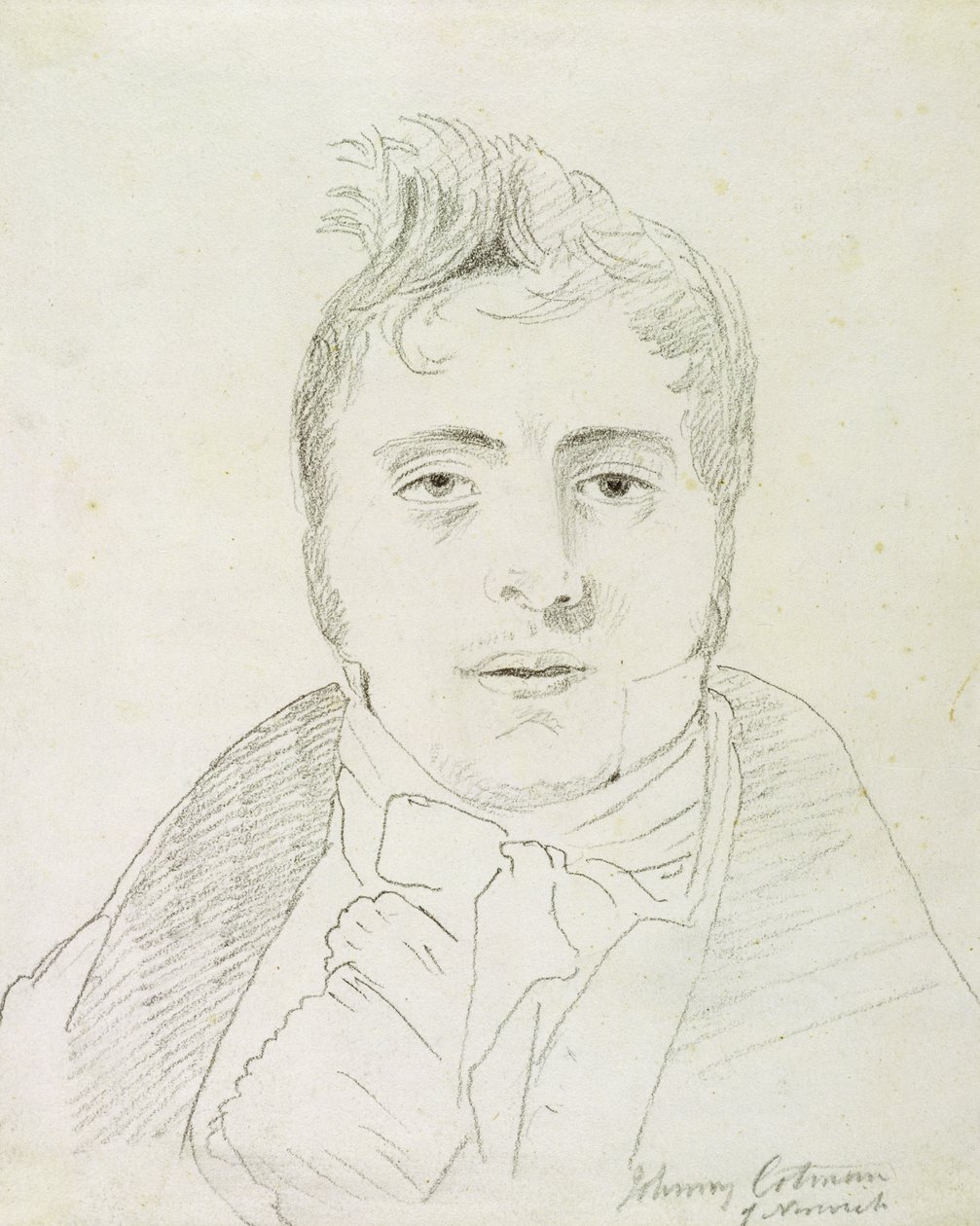 John Sell Cotman (1782-1842), 1810 (grafitt på papir) av John Varley