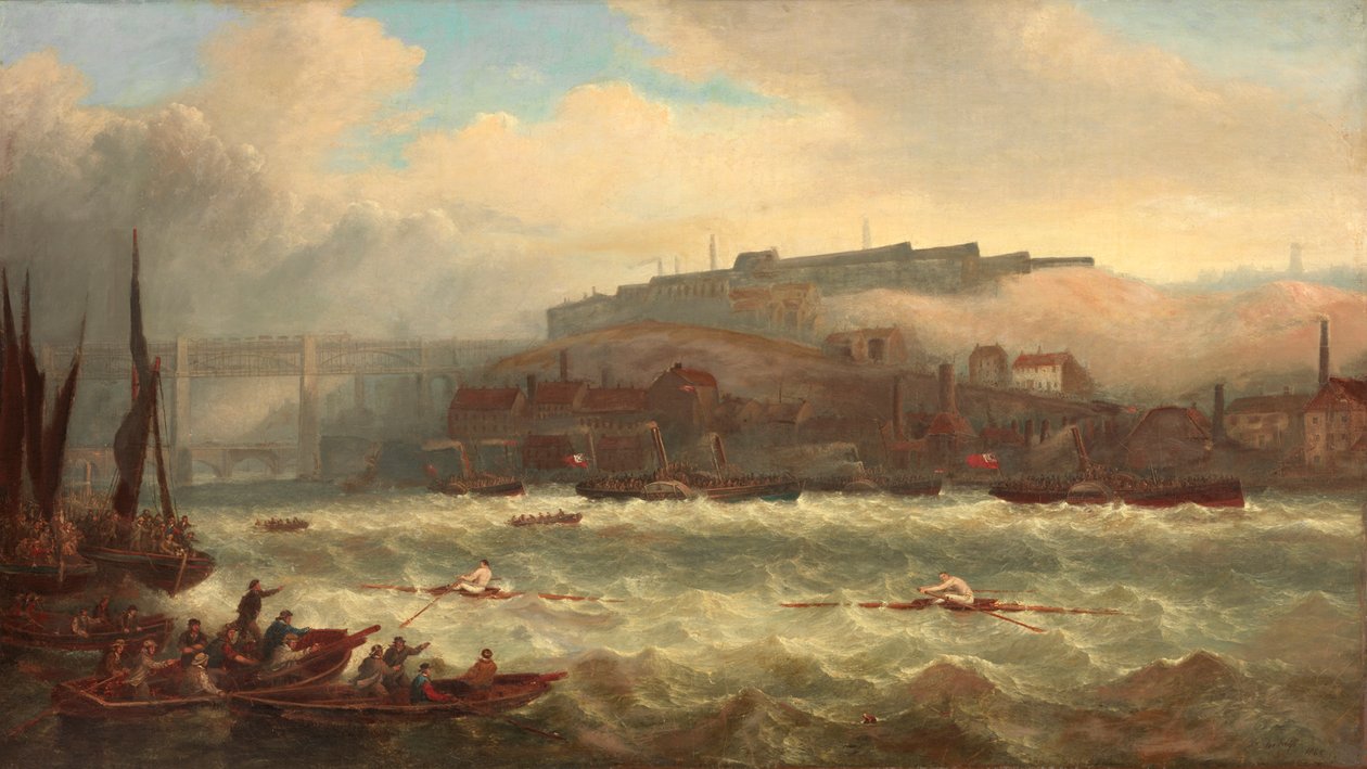 Cooper versus Chambers, Race on the Tyne, 1865 av John Warkup Swift