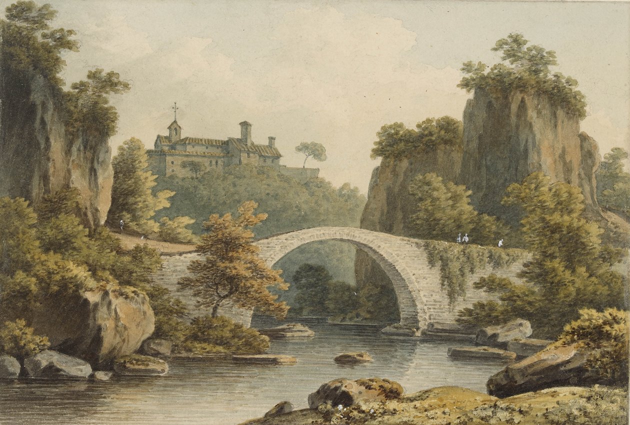 Utsikt over Civita Castellana av John Warwick Smith