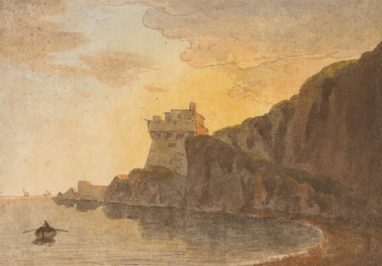 I Salerno -bukten, nær Vietri av John Warwick Smith