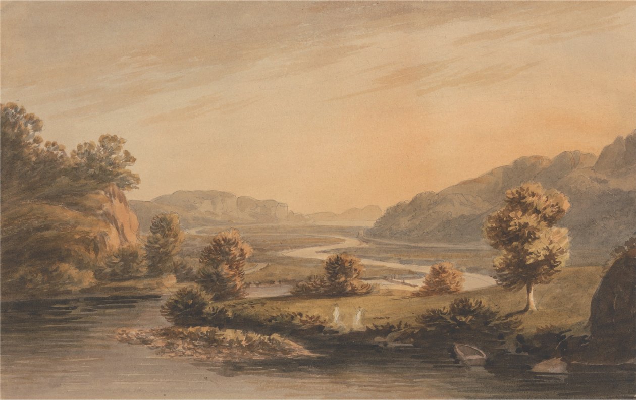 I nærheten av Pont Aberglaslyn av John Warwick Smith