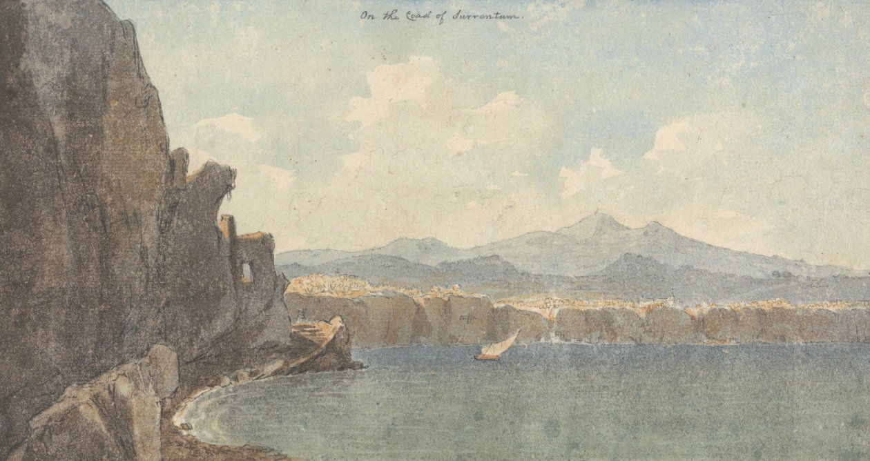På kysten av Sorrentum av John Warwick Smith