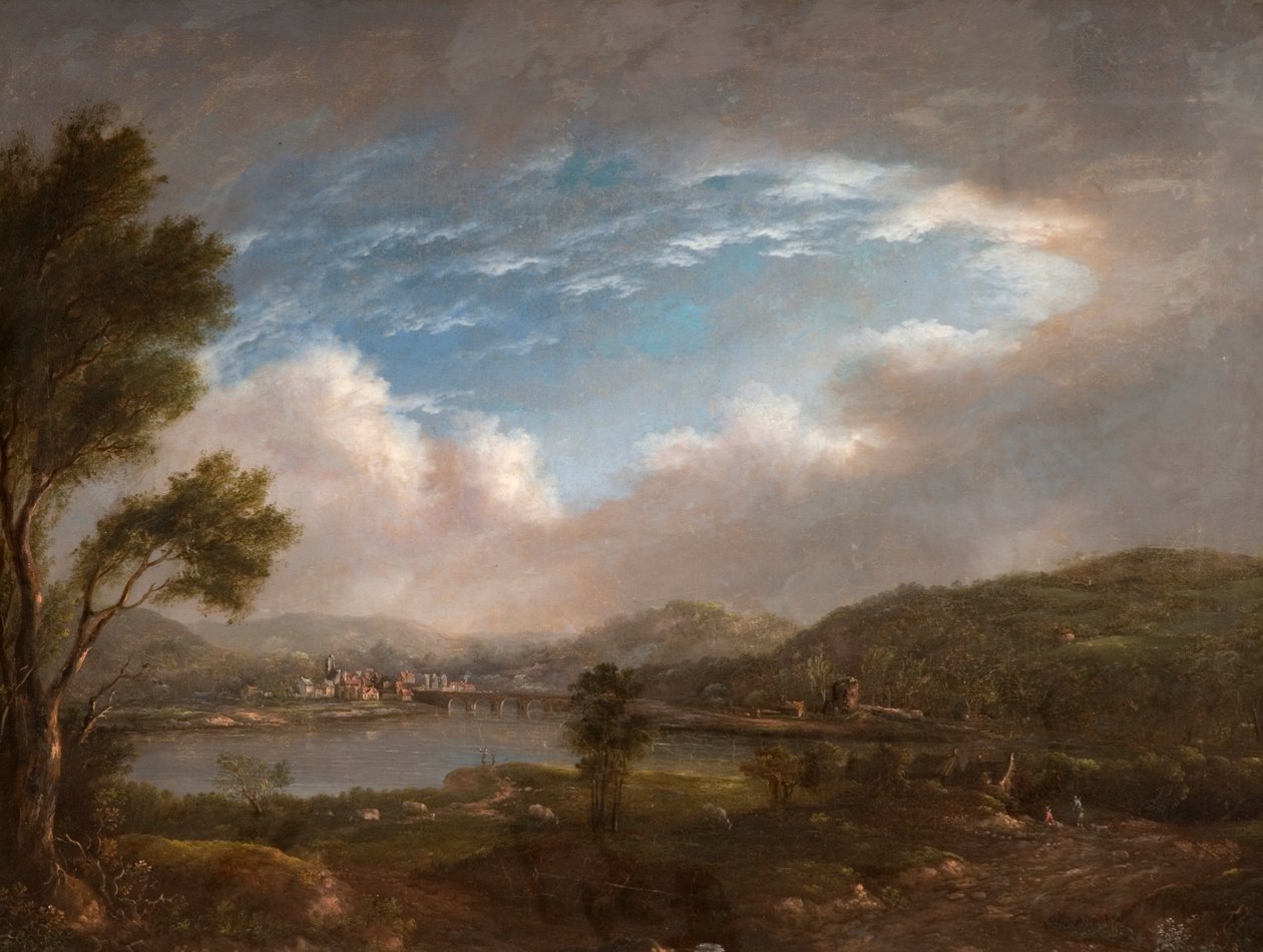 Elvescene av John Warwick Smith