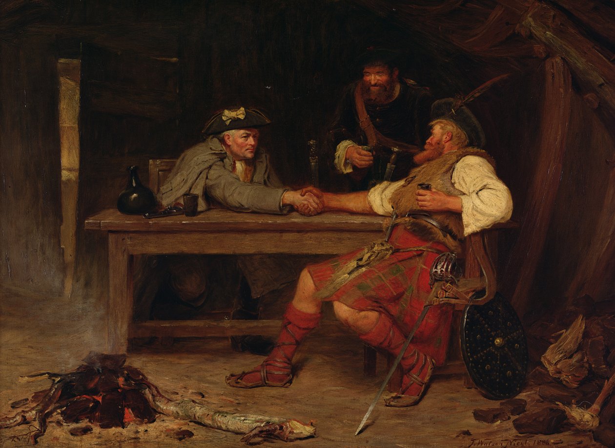 For Better or Worse - Rob Roy and the Baillie, 1886 av John Watson Nicol