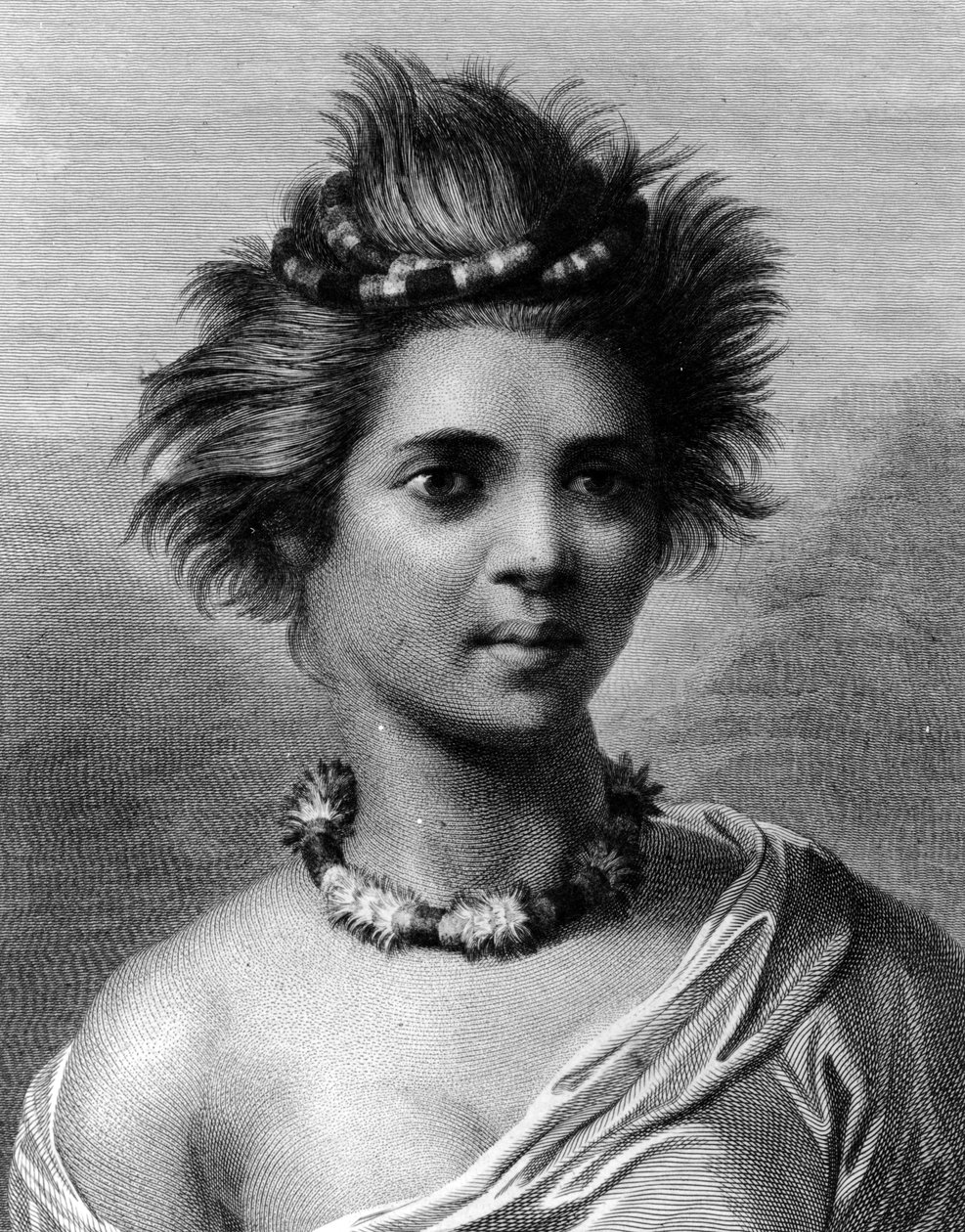 A Young Woman of the Sandwich Islands, illustrasjon fra 
