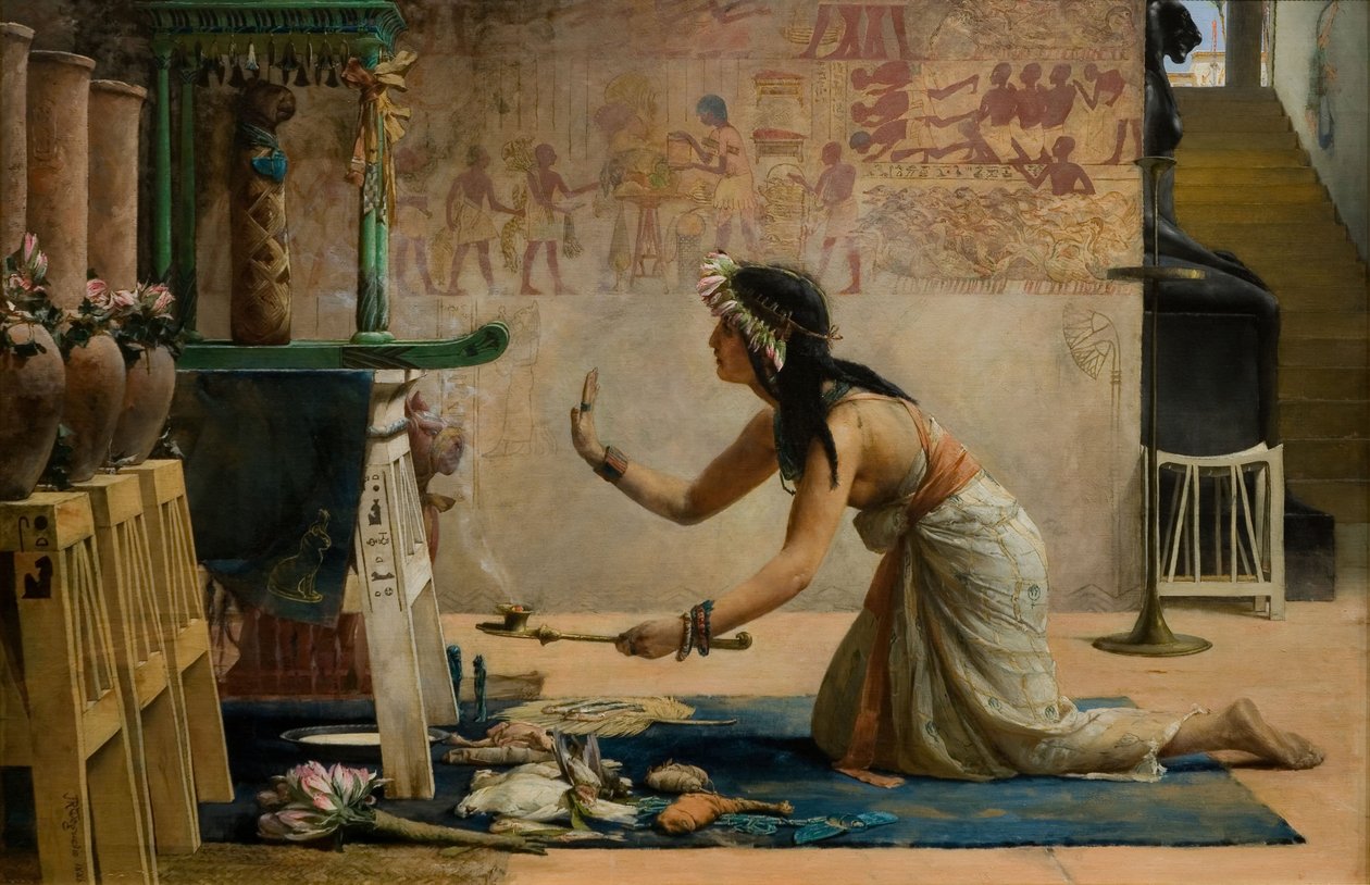 Obsequies av en egyptisk katt av John Weguelin