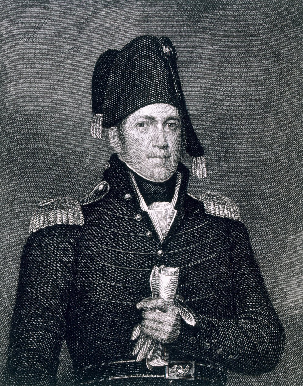 Jacob Jennings Brown (1775-1828) gravert av Asher Brown Durand (1796-1886) etter en kopi av originalen av James Herring (1794-1867) av John Wesley Jarvis