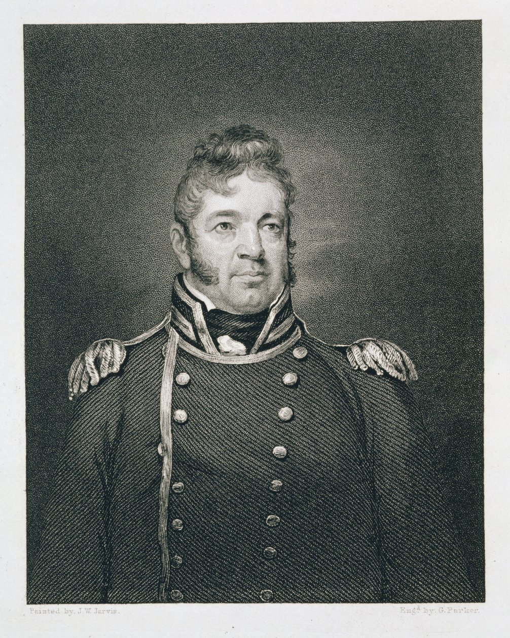 William Bainbridge (1774-1833) gravert av George Parker (fl.1834-d.1868) av John Wesley Jarvis
